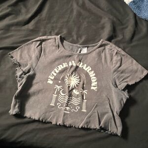 H&M Graphic Tee - Charcoal